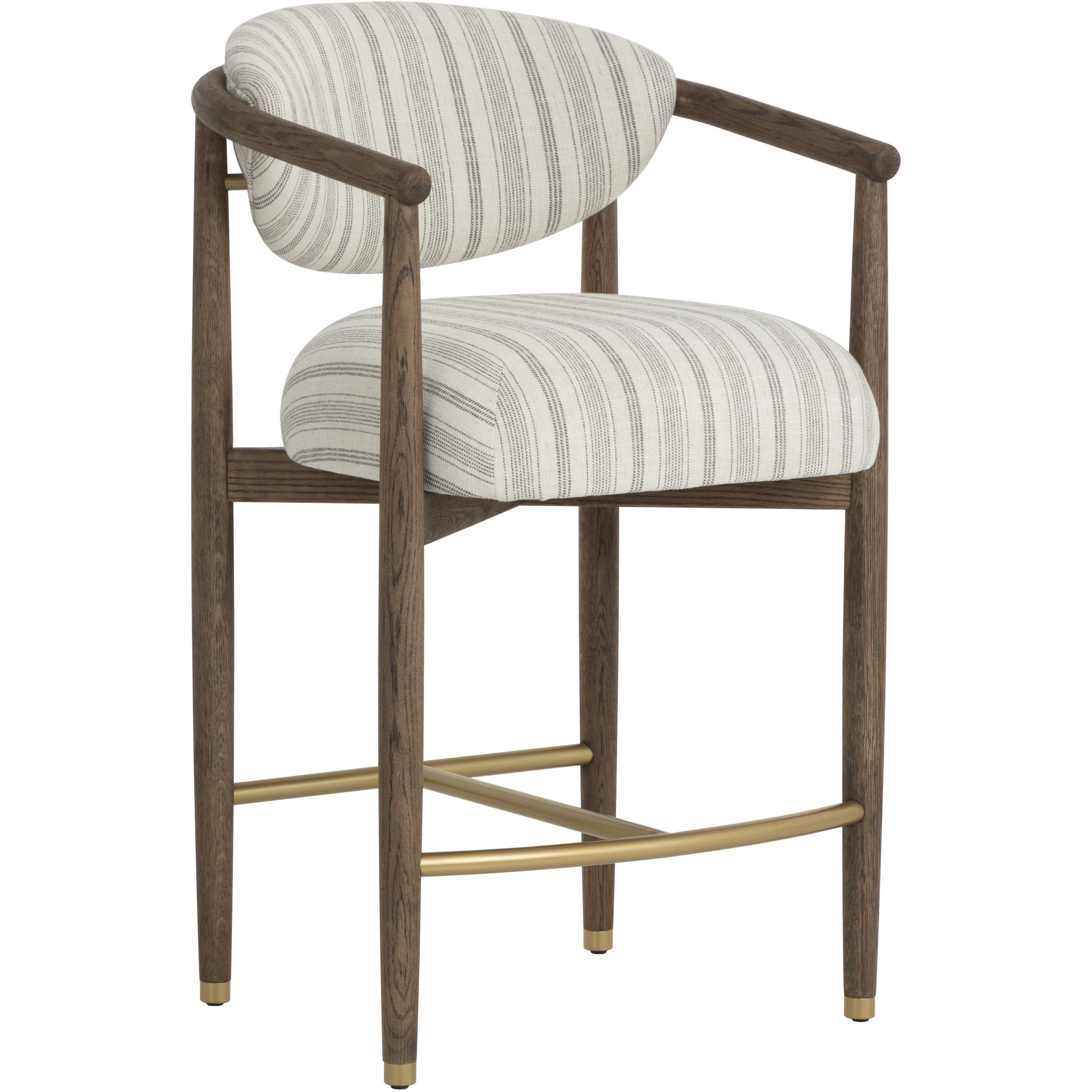 Sigrid 36.25 inch Antique Brown / Gifford Script Counter Stool